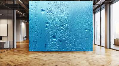 blue water drop texture Wall mural