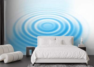 Blue water ripples abstract background Wall mural