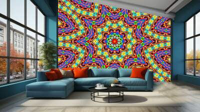 Bright background with abstract pattern Wall mural