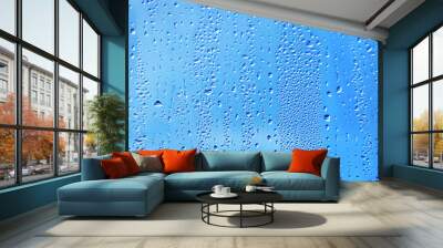 water drop on glass Wall mural