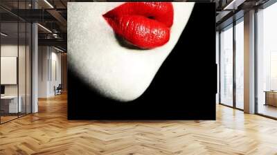 Red Lips Wall mural