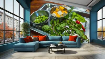 Thai cuisine cooking ingredients Wall mural