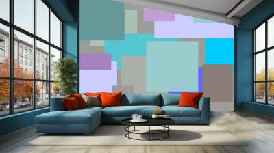 Abstract beautiful square multicolored background Wall mural