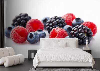 Berry on a white background Wall mural