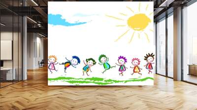 happy children Wall mural