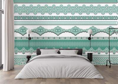 lace ribbons Wall mural