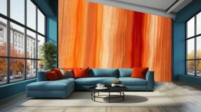 orange vertical lines background Wall mural