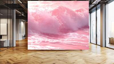 pink ocean background Wall mural