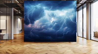 thunder cloud background Wall mural