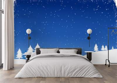 winter landscape Wall mural