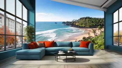 Panorama of Cabo De Rama Beach - Goa India Wall mural