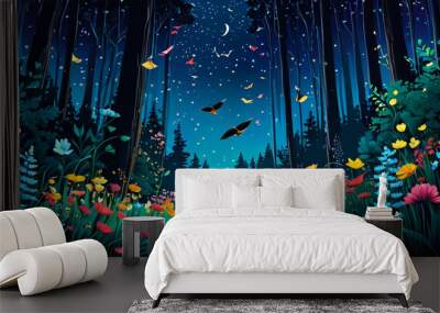 abstract background with dots Wall mural