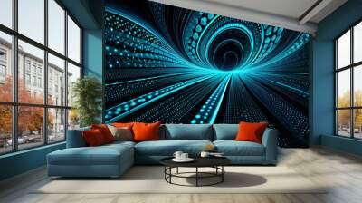 abstract blue background Wall mural