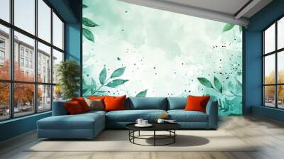 Tranquil Watercolor Landscape Wall mural