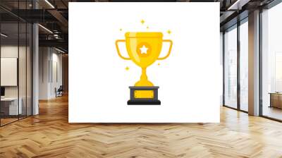 best champions cup trophy vector design. champion cup winner trophy award. Wall mural