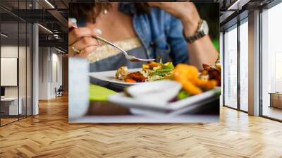 Tasty Salad in a Restaurant Wall mural