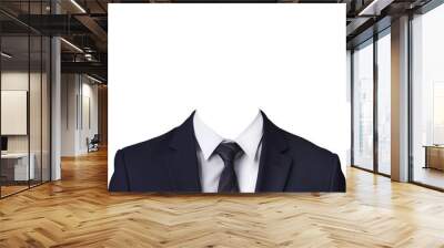 formal photo or passport photo suit template Wall mural