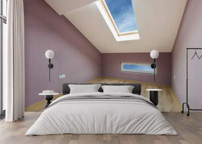 Empty purple room (includes clipping path) Wall mural