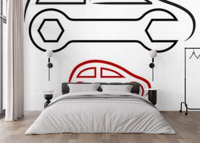 Autowerkstatt - Logo Wall mural