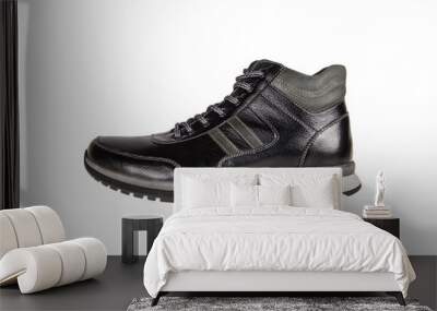 black boots on a white background Wall mural