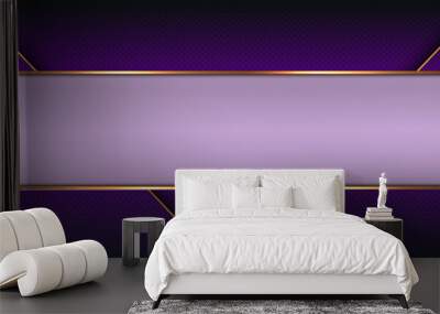 Purple gold color abstract background illustration Wall mural