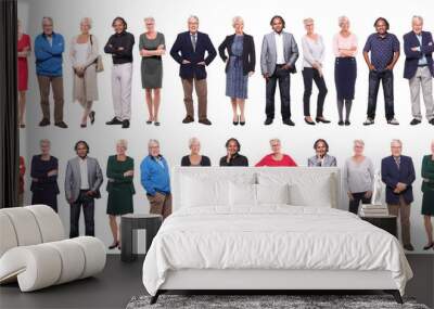 Group of old people Wall mural