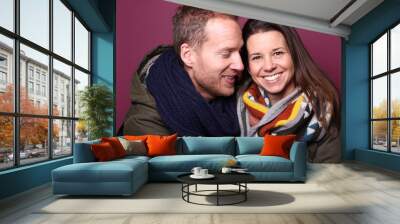 Happy love couple Wall mural