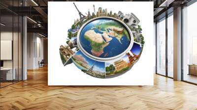 Time to travel the world (AI Generated) Wall mural