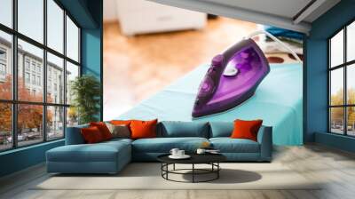 iron on ironing board Wall mural