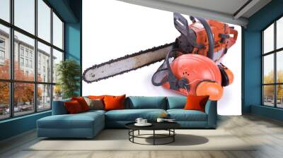 tree surgeon tools on white Wall mural