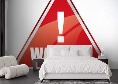 alert symbol design Wall mural