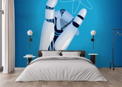 artificial intelligence hand robot Wall mural