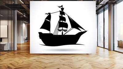 boat design Wall mural