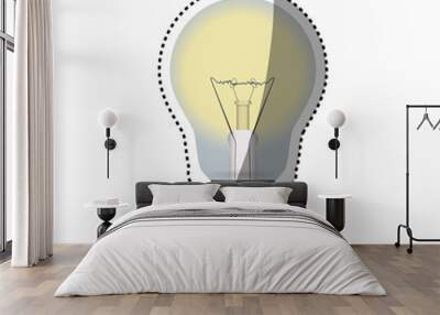 Bulb electric energy icon vector illustration graphic design Wall mural