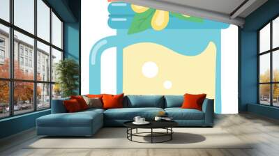 cocktail color pastel tropical Wall mural