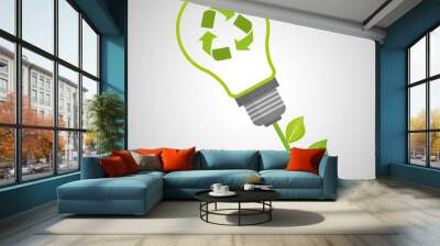 Ecology design. protection icon.  green concept. , vector illustration Wall mural