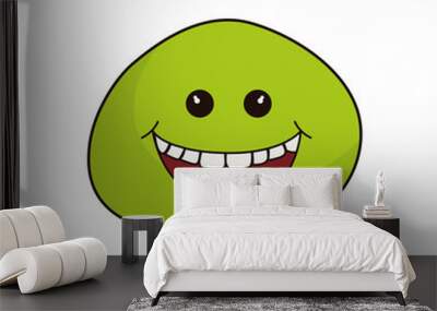 Funny emoticon cartoon icon vector illustration graphic design Wall mural