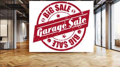 garage sale design Wall mural