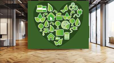 go green design Wall mural