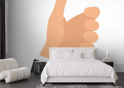 hand holding something icon vector illustration graphic design Wall mural