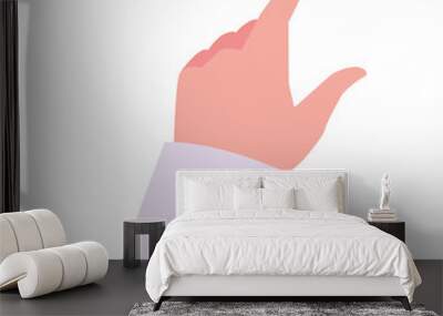 hand on white background icon Wall mural