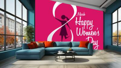 happy womens day Wall mural