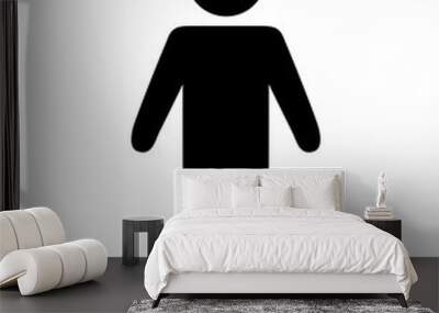 human figure silhouette avatar Wall mural