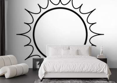 isolated big sun icon vector illustration graphic design Wall mural