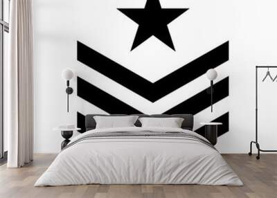 Military symbol icon image, vector illustration design Wall mural