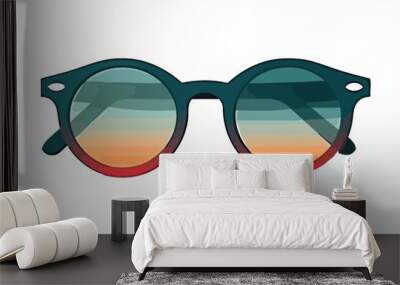 modern eyewear for summer elegance Wall mural