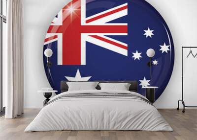 national flag australia related emblem image vector illustration design  Wall mural