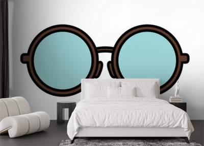 optical eyeglasses isolated icon Wall mural