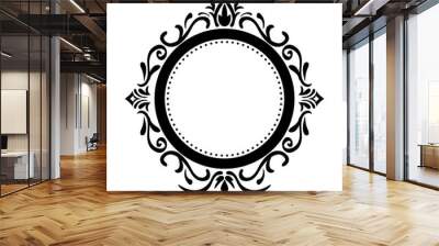 Ornamental border insignia icon vector illustration graphic design Wall mural