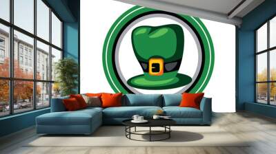 saint patricks day leprechaun hat Wall mural